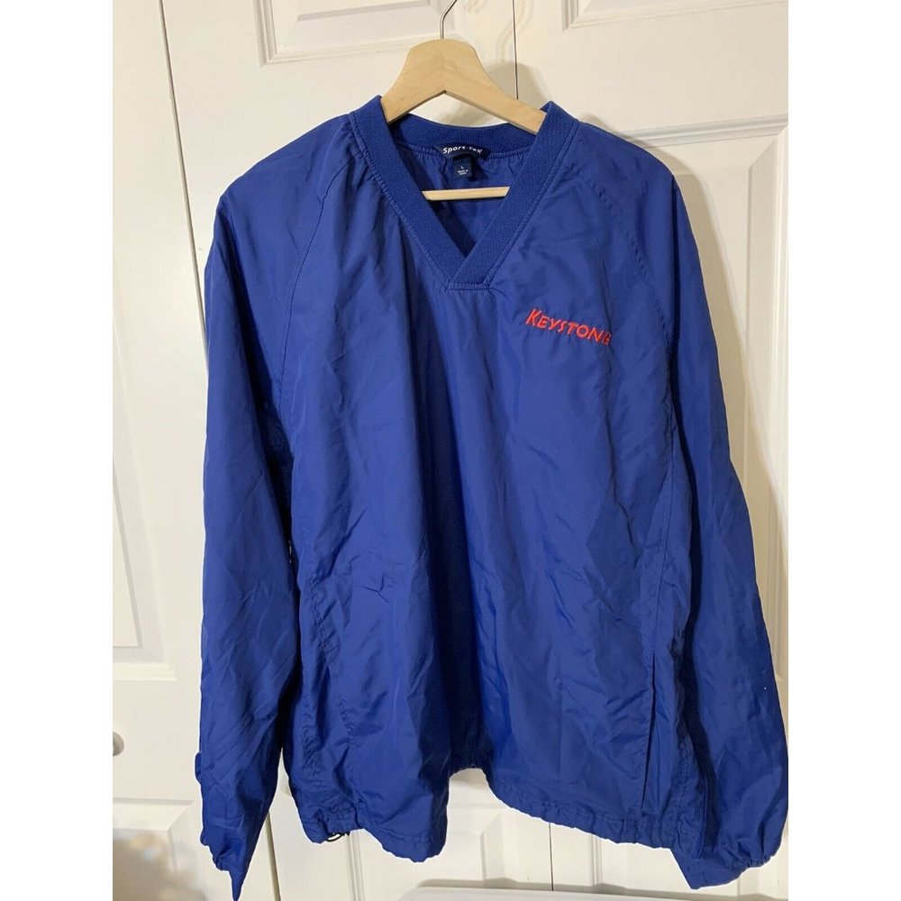 KEYSTONE‎ JACKET MEN'S Sz L BLUE PULLOVER Sport Tek
